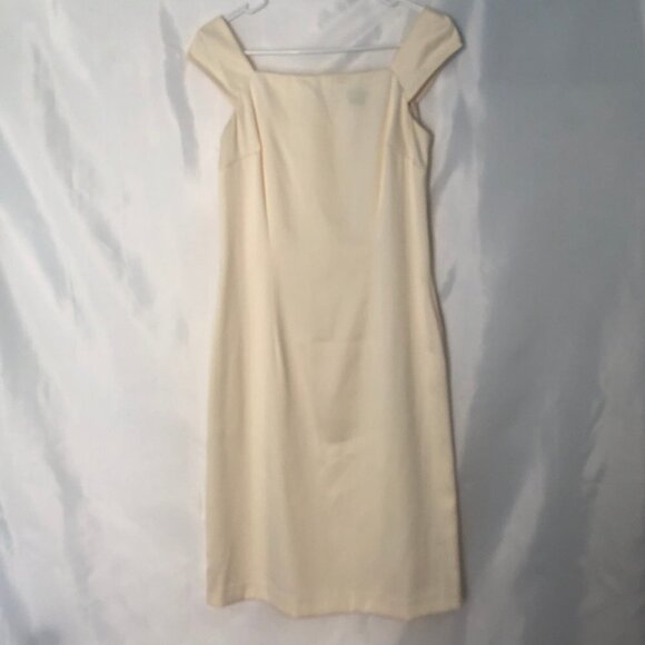 Metrostyle Ivory Sleeveless Dress Size 6 - Picture 1 of 6